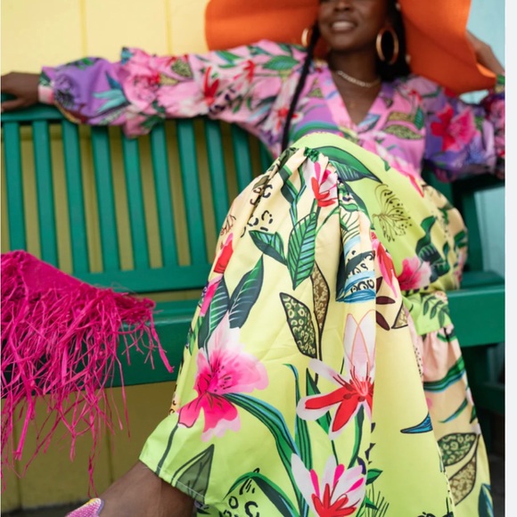 Shop Caribbean Cowgirl Skai Lotus Maxi Dress - Picture 2 of 2
